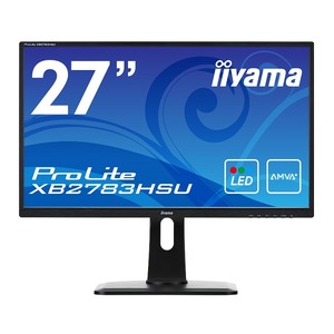iiyama 27型ワイド液晶ディスプレイ ProLiteXB2783HSU（AMVA+、LED、昇降スタンド付） XB2783HSU-B1 - 拡大画像