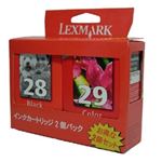 レックスマークインターナショナル 28+29 ブラック+カラーカートリッジ（2個パック） TPJPN19