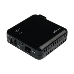 ラトックシステム Wi-Fi USBリーダー（スマホ・タブレット充電機能付） ブラック REX-WIFIUSB2-BK