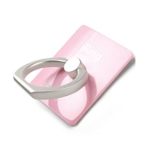 ユニーク iRing お洒落でスタイリッシュなスマホリング ピンク UMS-IR01PI