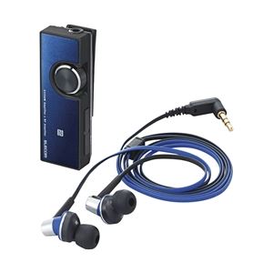 ELECOM（エレコム） Bluetoothオーディオレシーバー／イヤホン付／AV用／デュアルアンプ搭載／Class1／ブルー LBT-PHP500AVBU