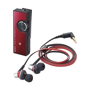 ELECOM（エレコム） Bluetoothオーディオレシーバー／イヤホン付／AV用／デュアルアンプ搭載／Class1／レッド LBT-PHP500AVRD