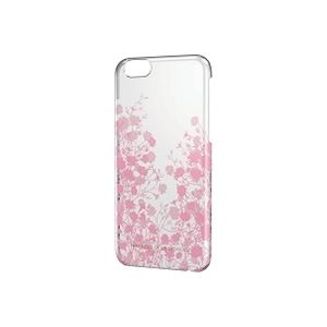 ELECOM（エレコム） iPhone 6用シェルカバー／女子柄／液晶保護フィルム付／フラワーシルエット PM-A14PVG02