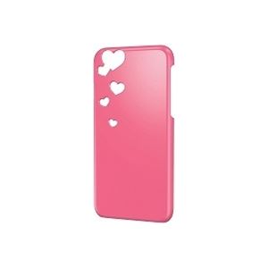 ELECOM（エレコム） iPhone 6用シェルカバー／女子柄（パンチング）／液晶保護フィルム付／ディープピンク PM-A14PVPG01