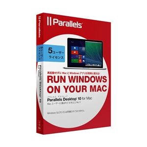 パラレルス Parallels Desktop 10 for Mac Retail Box 5 Units JP（5ユーザー版） PDFM10L-BX5-JP