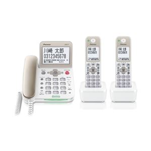 パイオニア デジタルコードレス留守番電話機 子機2台タイプ シャンパンゴールド TF-SA70W-N - 拡大画像