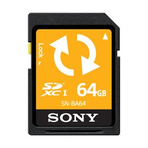 SONY SDXCメモリーカード 64GB （バックアップ機能付） SN-BA64 F