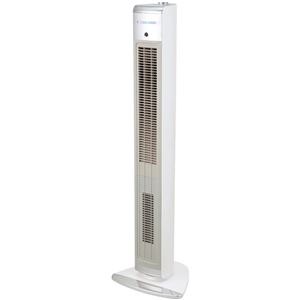 コイズミ 送風機能付ファンヒーター <ホット＆クール ハイタワーファン> ホワイト KHF-1241／W