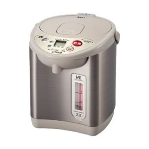 タイガー魔法瓶 VE電気まほうびん <とく子さん> 2.2L アーバンベージュ PVV-G220CU