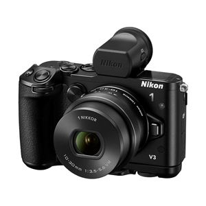 ニコン レンズ交換式アドバンストカメラ Nikon 1 V3 プレミアムキット ブラック N1V3PKBK