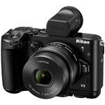 ニコン レンズ交換式アドバンストカメラ Nikon 1 V3 プレミアムキット ブラック N1V3PKBK