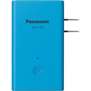 パナソニック（家電） モバイルバッテリー搭載AC急速充電器 （ブルー×ブラウン） QE-AL102-A