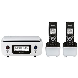 パイオニア デジタルフルコードレス留守番電話機 子機2台タイプ ピュアホワイト TF-FD31T-W - 拡大画像