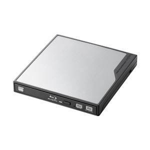 Logitec ポータブルBlu-rayディスクドライブ／for Mac／USB3.0／シルバー LBD-PMJ6U3MSV