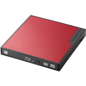 Logitec USB Blu-rayDrive／4K・3D再生／BDXLライティング付／USB3.0／レッド LBD-PMJ6U3VRD