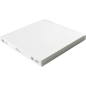 Logitec ポータブルBDドライブ／4K・3D再生／オールインワンソフト付／USB3.0／ホワイト LBD-PUB6U3VWH
