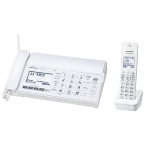 パナソニック（家電） デジタルコードレス普通紙ファクス（子機1台付き）（ホワイト） KX-PD304DL-W