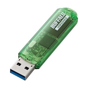 バッファロー USB3.0用 USBメモリー スタンダードモデル 64GB グリーン RUF3-C64GA-GR