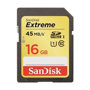 サンディスク エクストリーム SDHC UHS-I カード 16GB SDSDXL-016G-J35