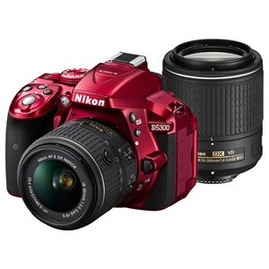 ニコン デジタル一眼レフカメラ D5300 ダブルズームキット2 レッド D5300WZRD2