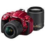 ニコン デジタル一眼レフカメラ D5300 ダブルズームキット2 レッド D5300WZRD2
