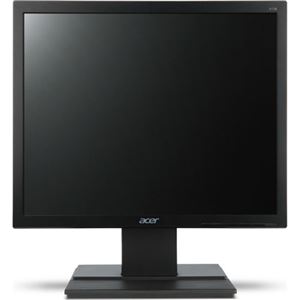 Acer 17型スクエア液晶ディスプレイ（非光沢／1280x1024／250cd／100000000：1／5ms／ブラック／ミニD-Sub 15ピン） V176Lbmf - 拡大画像