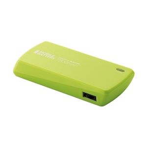 エレコム iPhone／iPod用モバイルバッテリー／USB Micro-Bメス-USBAメス／1800mAh／グリーン DE-A01L-1810GN