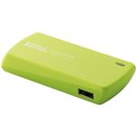 エレコム iPhone／iPod用モバイルバッテリー／USB Micro-Bメス-USBAメス／1800mAh／グリーン DE-A01L-1810GN