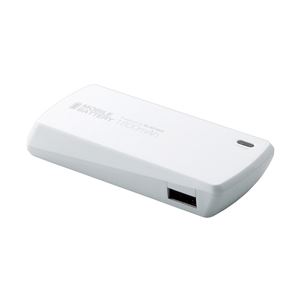 エレコム iPhone／iPod用モバイルバッテリー／USB Micro-Bメス-USBAメス／1800mAh／ホワイト DE-A01L-1810WH