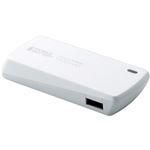 エレコム iPhone／iPod用モバイルバッテリー／USB Micro-Bメス-USBAメス／1800mAh／ホワイト DE-A01L-1810WH