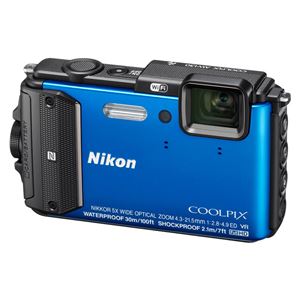 【訳あり・在庫処分】ニコン デジタルカメラ COOLPIX AW130 ブルー COOLPIXAW130BL