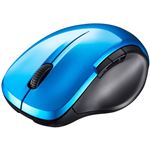 バッファロー（サプライ） 無線（2.4GHz） BlueLEDマウス 静音／5ボタン／Windows 8モード ブルー BSMBW29SBL