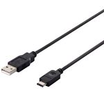 バッファロー（サプライ） USB2.0ケーブル（A to C） 1m ブラック BSUCA210BK