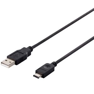 バッファロー（サプライ） USB2.0ケーブル（A to C） 1.5m ブラック BSUCA215BK - 拡大画像