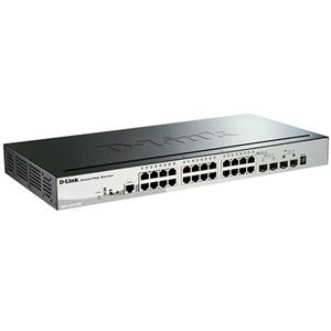 D-Link 24P 10／100／1000BASE+SFP Webスマート ProPoEスイッチ（リミテッドライフタイム保証） DGS-1510-28P - 拡大画像