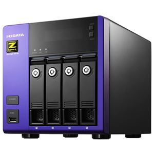 アイ・オー・データ機器 Intel Core i3／Windows Storage Server 2012 R2Standard Edition搭載 4ドライブNAS 12.0TB HDL-Z4WL12I2 - 拡大画像