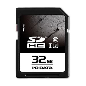 アイ・オー・データ機器 UHS スピードクラス3対応 SDHCメモリーカード 32GB SDU3-32G - 拡大画像