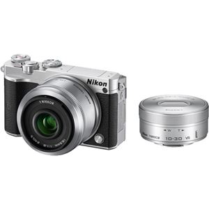 ニコン レンズ交換式アドバンストカメラ Nikon 1 J5 ダブルレンズキット シルバー N1J5WLKSL