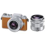 パナソニック（家電） デジタル一眼カメラ LUMIX GF7 ダブルズームレンズキット （ブラウン） DMC-GF7W-T