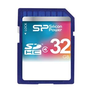 シリコンパワー SDHCメモリーカード 32GB （Class4） 永久保証 SP032GBSDH004V10