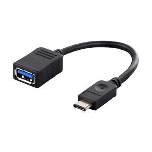 バッファロー（サプライ） USB3.1（C to A）変換ケーブル 0.15m ブラック BSUCAC31015BK