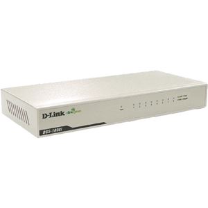 D-Link 8ポート 10／100／1000BASE-T省電力アンマネージメントスイッチングHUB（電源内蔵／ファンレス／マグネット付） DGS-1008I／RM - 拡大画像