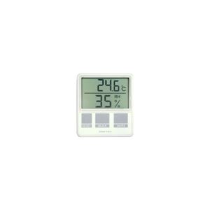 ドリテック デジタル温湿度計 （ホワイト） O-214WT - 拡大画像