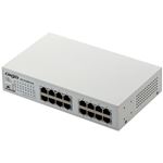 エレコム Giga対応スイッチングHub／16ポート／金属筐体／磁石付き／電源内蔵モデル／ホワイト EHC-G16MN-HJW