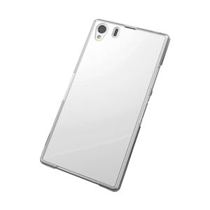 エレコム Xperia Z1SOL23／SO-01F用シェルカバー／ノーマル／液晶保護フィルム付／クリア PM-SOZ1FPVCR