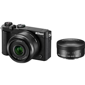 ニコン レンズ交換式アドバンストカメラ Nikon 1 J5 ダブルレンズキット ブラック N1J5WLKBK