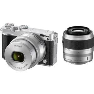 ニコン レンズ交換式アドバンストカメラ Nikon 1 J5 ダブルズームレンズキット シルバー N1J5WZSL