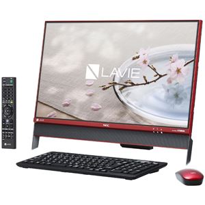 NECパーソナル LAVIE Desk All-in-one - DA370/DAR クランベリーレッド PC-DA370DAR