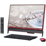 NECパーソナル LAVIE Desk All-in-one - DA370/DAR クランベリーレッド PC-DA370DAR