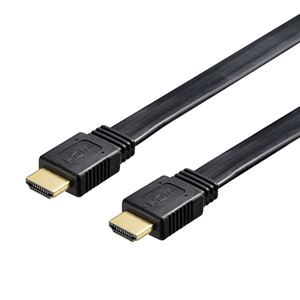 バッファロー（サプライ） HDMIケーブル フラット Ver1.4準拠 3.0m ブラック BSHD2F30BK - 拡大画像